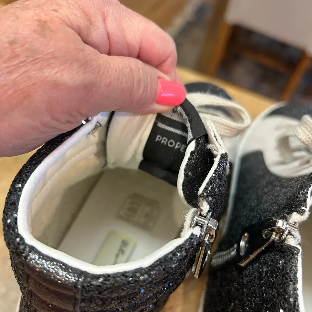 Vintage Havana Dormy Glitter High-Top Sneakers